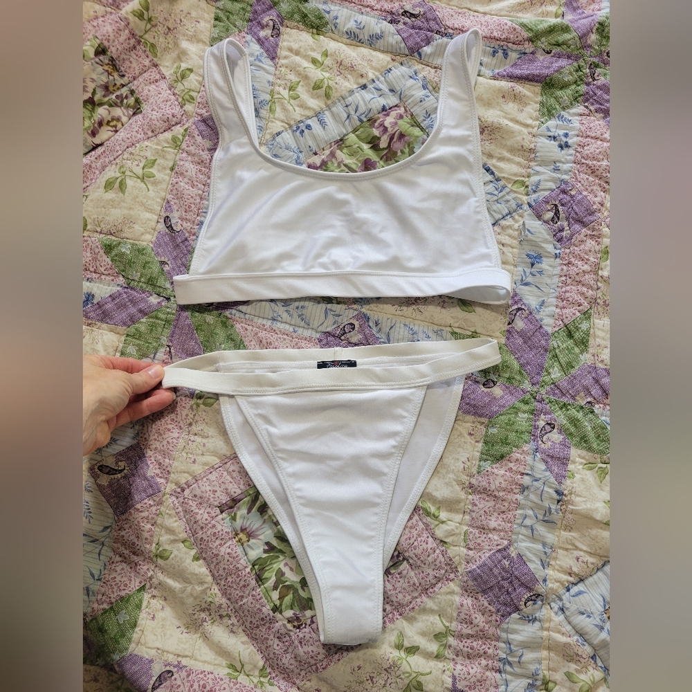 Classic White Bikini Swim Set